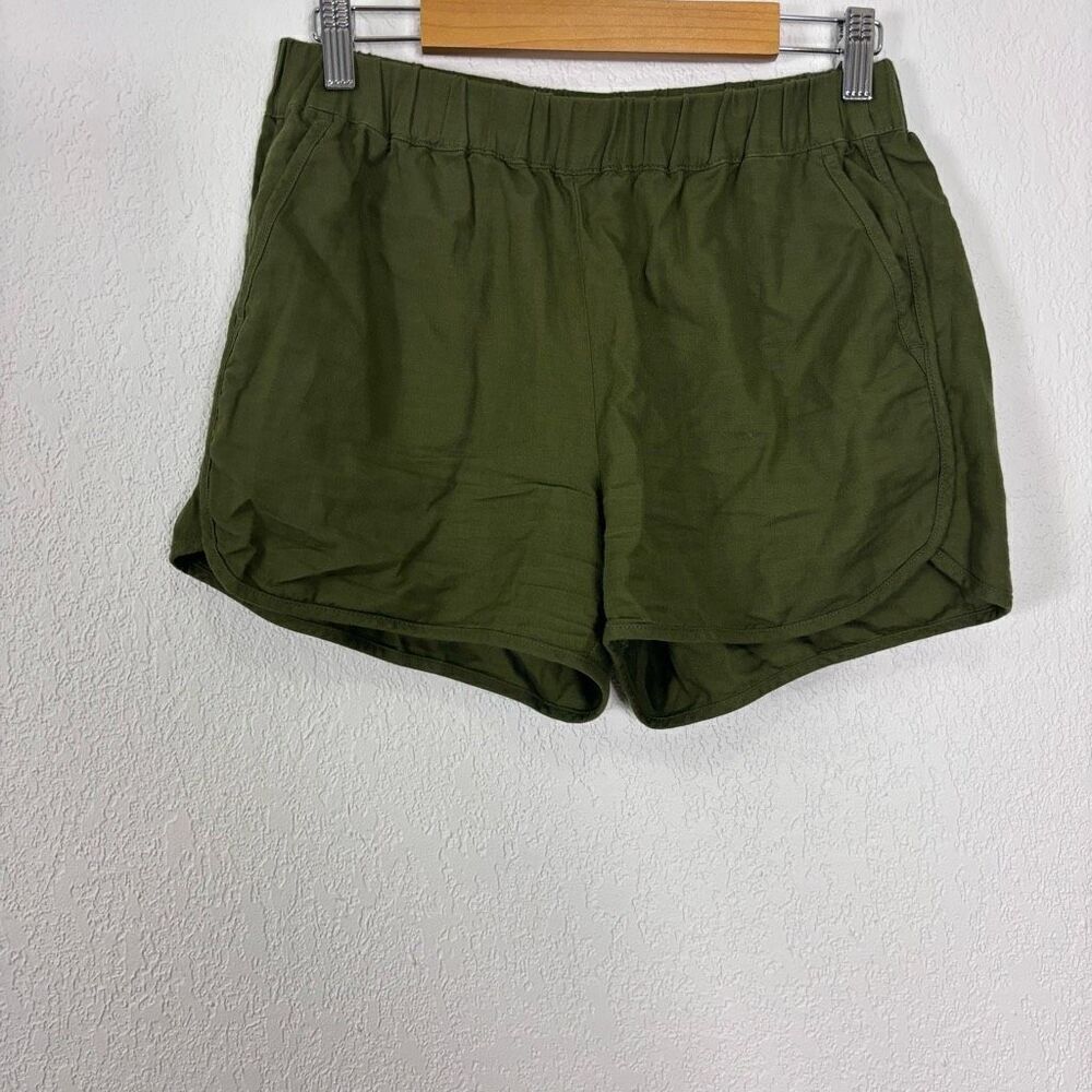 Madewell Green Pull On Shorts with Pockets XS